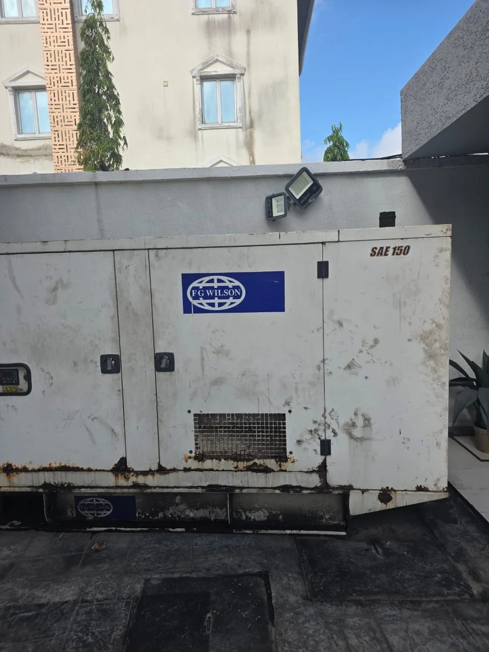 Exterior of an enclosed generator