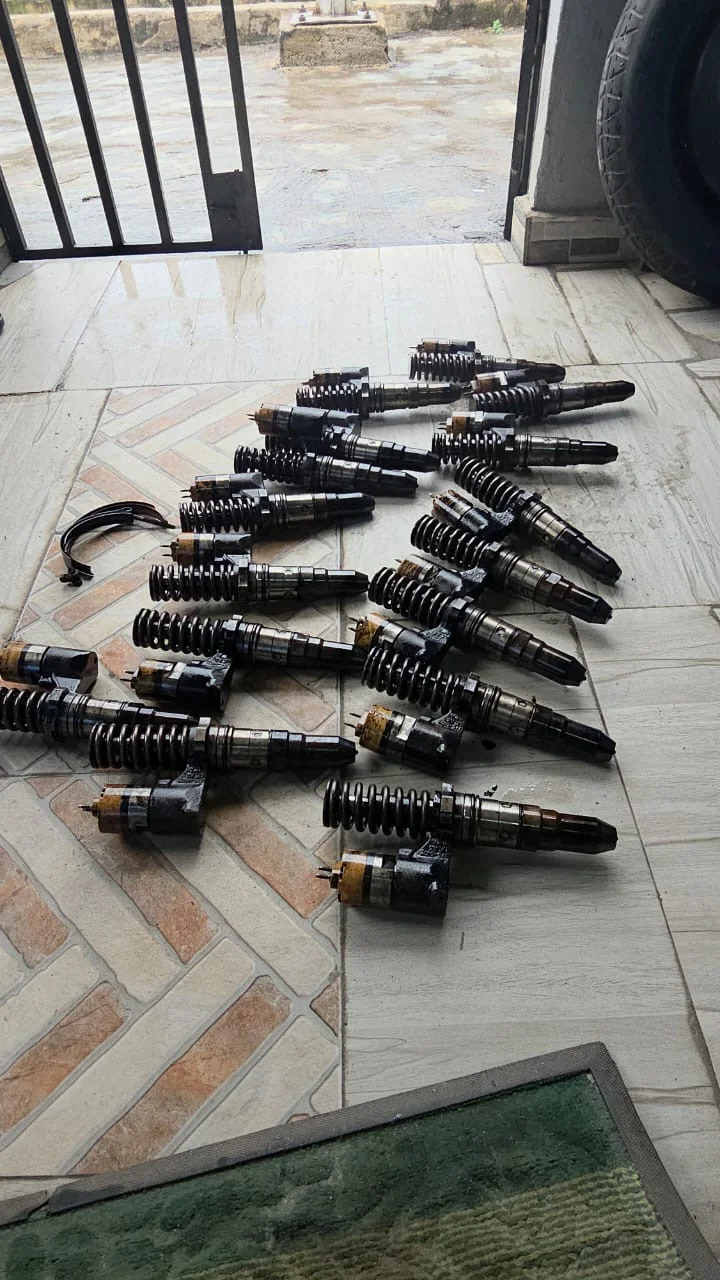 Generator spare components arranged for inspection